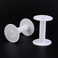 Plastic Empty Spools for Wire, Thread Bobbins, White, 67x96mm, Hole: 20mm(TOOL-73D)
