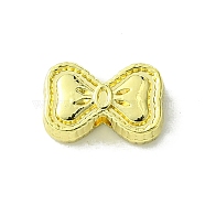 Alloy Beads, Bowknot, Golden, 7x10.5x3.5mm, Hole: 1.6mm(FIND-Z045-18G)