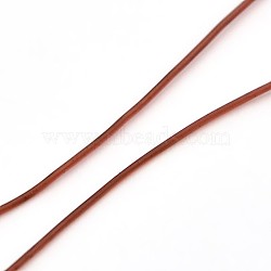 Korean Elastic Crystal Thread, Jewelry Beading Cords, Stretch Bracelet String, Round, Sienna, 0.8mm, about 1093.61 yards(1000m)/roll(EW-L001-B-07)
