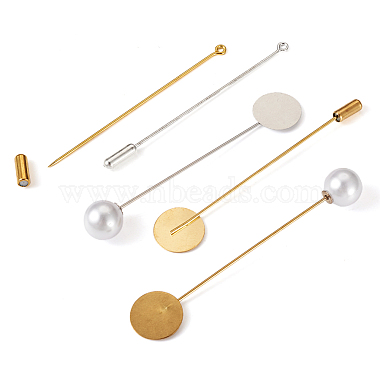 60 Sets 12 Style Brass Stick Lapel Pins(KK-TA0001-25)-3