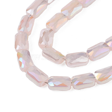 Electroplate Opaque Solid Color Glass Beads Strands(EGLA-N002-25-B06)-3