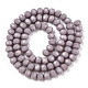 Opaque Solid Color Glass Beads Strands(GLAA-L026-6mm-01-01)-2