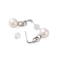 925 Sterling Silver Studs Earring(EJEW-H002-03P)-2