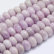 Natural Kunzite Beads Strands, Spodumene Beads, Rondelle, Grade A, 12~13x8~8.5mm, Hole: 1mm, about 49pcs/strand, 15.7 inch(40cm)(G-L478-10-12mm)