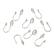 316 Surgical Stainless Steel Clip on Nose Rings, Nose Cuff Non Piercing Jewelry, Stainless Steel Color, 19x8x9mm(STAS-P336-09E-P)