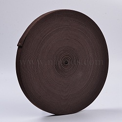 Colored Flat Elastic Rubber Band, Webbing Garment Sewing Accessories, Coconut Brown, 25mm, about 43.74 yards(40m)/roll(EC-WH0002-18)