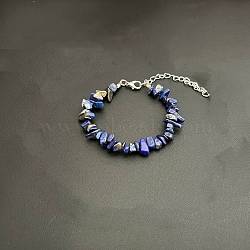 Natural Lapis Lazuli Chip Beaded Bracelets for Women(IW6789-20)