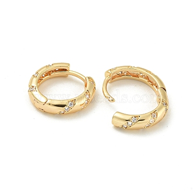 Brass Hoop Earrings(EJEW-C112-01G)-2