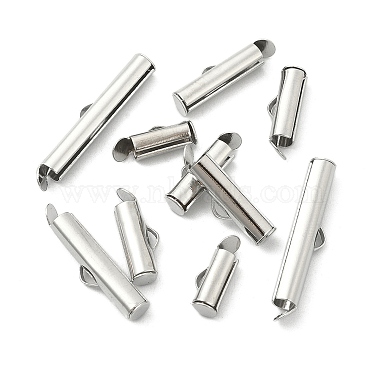 100Pcs 5 Styles Iron Slide On End Clasp Tubes(IFIN-YW0003-11)-3