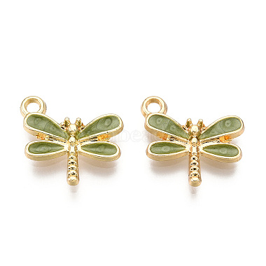 Light Gold Plated Alloy Charms(ENAM-T009-02C)-2