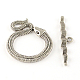 Tibetan Style Snake Toggle Clasps(TIBE-A5836-AS-NR)-1