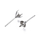 316 Surgical Stainless Steel Stud Earring Setting(X-STAS-S117-023B)-3