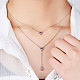 SHEGRACE 925 Sterling Silver Two-Tiered Necklaces(JN700B)-3