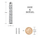 boucles d'oreilles créoles huggie en argent sterling plaqué rhodium shegrace 925(JE893A-04)-2