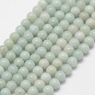 Natural Amazonite Beads Strands, Round, 3mm, Hole: 0.5mm, about 125pcs/strand(X-G-N0197-02-3mm)