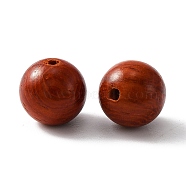 Natural Wood Beads, Dyed, Round, Saddle Brown, 8.5x8mm, Hole: 1.4mm(WOOD-TAC0018-07)