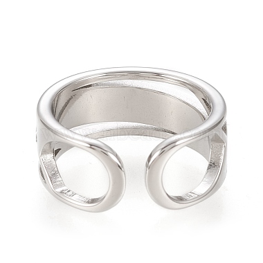 304 Stainless Steel Cuff Rings(RJEW-H129-02P)-3