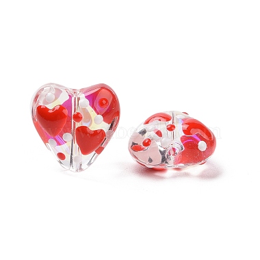 Valentine's Day Handmade Glass Enamel Beads Strands(LAMP-K037-09H)-2