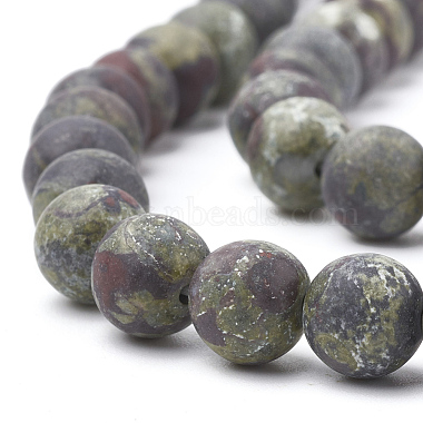 Natural Dragon Blood Stone Beads Strands(G-T106-143)-2