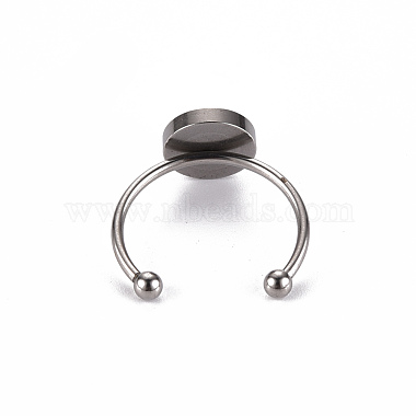 201 Stainless Steel Cuff Pad Ring Settings(STAS-S080-042C-P)-4