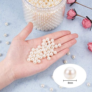 Perles rondes en plastique imitation abs(PH-MACR-F033-8mm-22)-2
