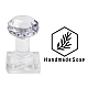 tampons de savon en acrylique transparent avec poignée(DIY-XCP0002-91G)-1