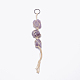 Irregular Gemstone Hanging Pendant Decoration(HJEW-TAC0001-07B)-1