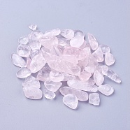 Natural Rose Quartz Beads, Dyed, Undrilled/No Hole, Chips, 8~22x6~10x3~6mm, about 100g/bag(G-I221-21)