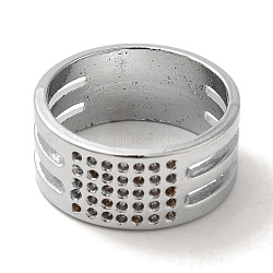 Zinc Alloy Sewing Thimble Rings with Chinese Characters for Blessing, for Protecting Fingers and Increasing Strength, Assistant Tool, Platinum, 9x17mm(TOOL-R026-05)