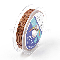 Tiger Tail Beading Wire, 7-Strand Bead Stringing Wire, Nylon Coated Stainless Steel Wire, Sienna, 24 Gauge, 0.5mm, about 32.8 Feet(10m)/roll(TWIR-R007-0.5mm-11)