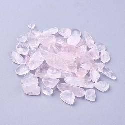Natural Rose Quartz Beads, Dyed, Undrilled/No Hole, Chips, 8~22x6~10x3~6mm, about 100g/bag(G-I221-21)