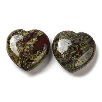 Natural Dragon Blood Healing Stones, Heart Love Stones, Pocket Palm Stones for Reiki Ealancing, 30x30x11.5~12.5mm