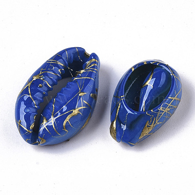 Spray Painted Natural Cowrie Shell Beads(X-SSHEL-R047-03-A01)-3