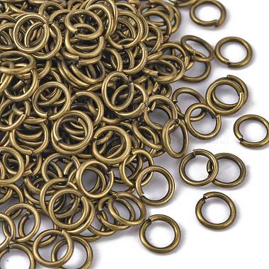 Brass Round Open Jump Rings for Jewelry DIY(X-JRC7MM-AB)-2