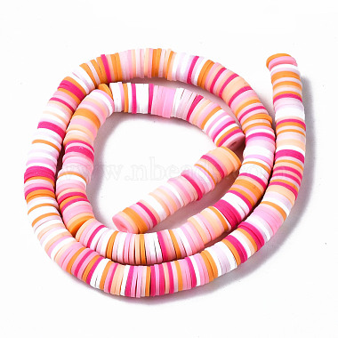 Handmade Polymer Clay Beads Strands(CLAY-R089-8mm-143)-3