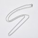 304 Stainless Steel Curb Chain Necklaces(NJEW-L162-01C-P)-2