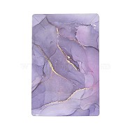 Hot Stamping Cardboard Paper Jewelry Display Cards, for Hanging Earring & Necklace, Rectangle, Medium Purple, 9x6x0.04cm, Hole: 1.6mm(CDIS-A005-01I)