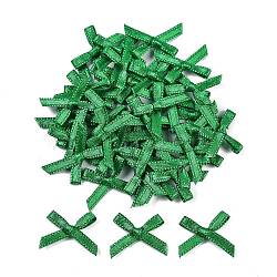 Polyester Costume Accessories, Bowknot, Green, 16x19x3mm(DIY-A052-01-19)