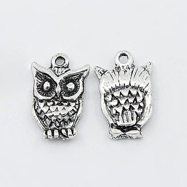 Antique Silver Owl Alloy Charms
