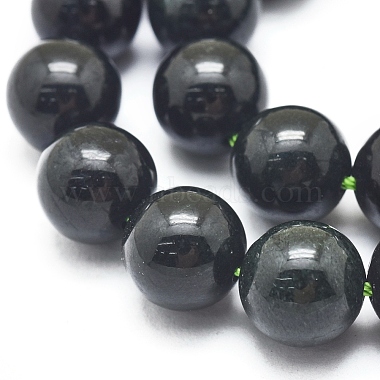 Brins de perles de jade noir natura myanmar(G-D0001-06-10mm)-3