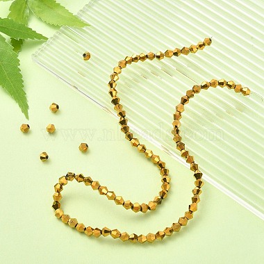 Chapelets de perles en verre galvanoplastique(EGLA-YW0001-48A)-6