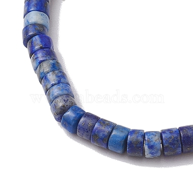 Natural Lapis Lazuli and Pearl Beads Btacelets(BJEW-JB10681-01)-4