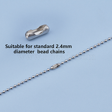 unicraftale 304 chaînes à billes soudées en acier inoxydable et connecteurs de chaîne(CHS-UN0001-08C)-5