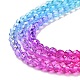 Transparent Gradient Color Glass Beads Strands(GLAA-G101-2mm-04)-5
