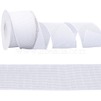 9.1M Burlap Lace Rolls, Burlap Ribbons For Craft Making, Ghost White, 2-1/2 inch(63mm), about 9.95 Yards(9.1m)/Roll(OCOR-WH20048-01O)