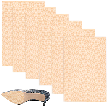 Silicone Self-adhesive Anti-Slip Shoe Bottom Pads, Rectangle, BurlyWood, 152x100x1.5mm