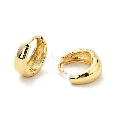 Brass Chunky Hoop Earrings for Women(X-EJEW-G297-20G)-2
