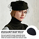 CHGCRAFT 6Pcs 6 Colors EVA Cloth Teardrop Fascinator Hat Base for Millinery(AJEW-CA0002-78)-5