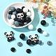 40pcs 10&nbsp;styles de perles de silicone(SIL-FS0001-27B)-7