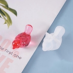 3D Bird Silicone Molds, Resin Casting Molds, For UV Resin, Epoxy Resin Jewelry Making, White, 47x26x25mm(X-DIY-K017-24-01)